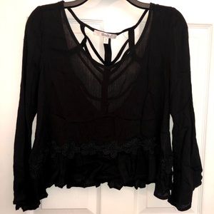 Sheer Black Blouse